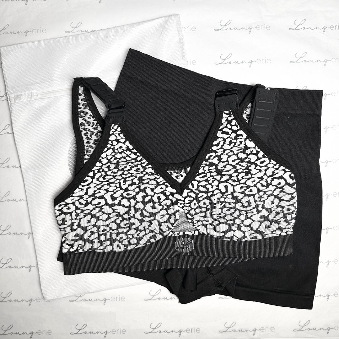 Animal Wire-free Bralette and Short Set