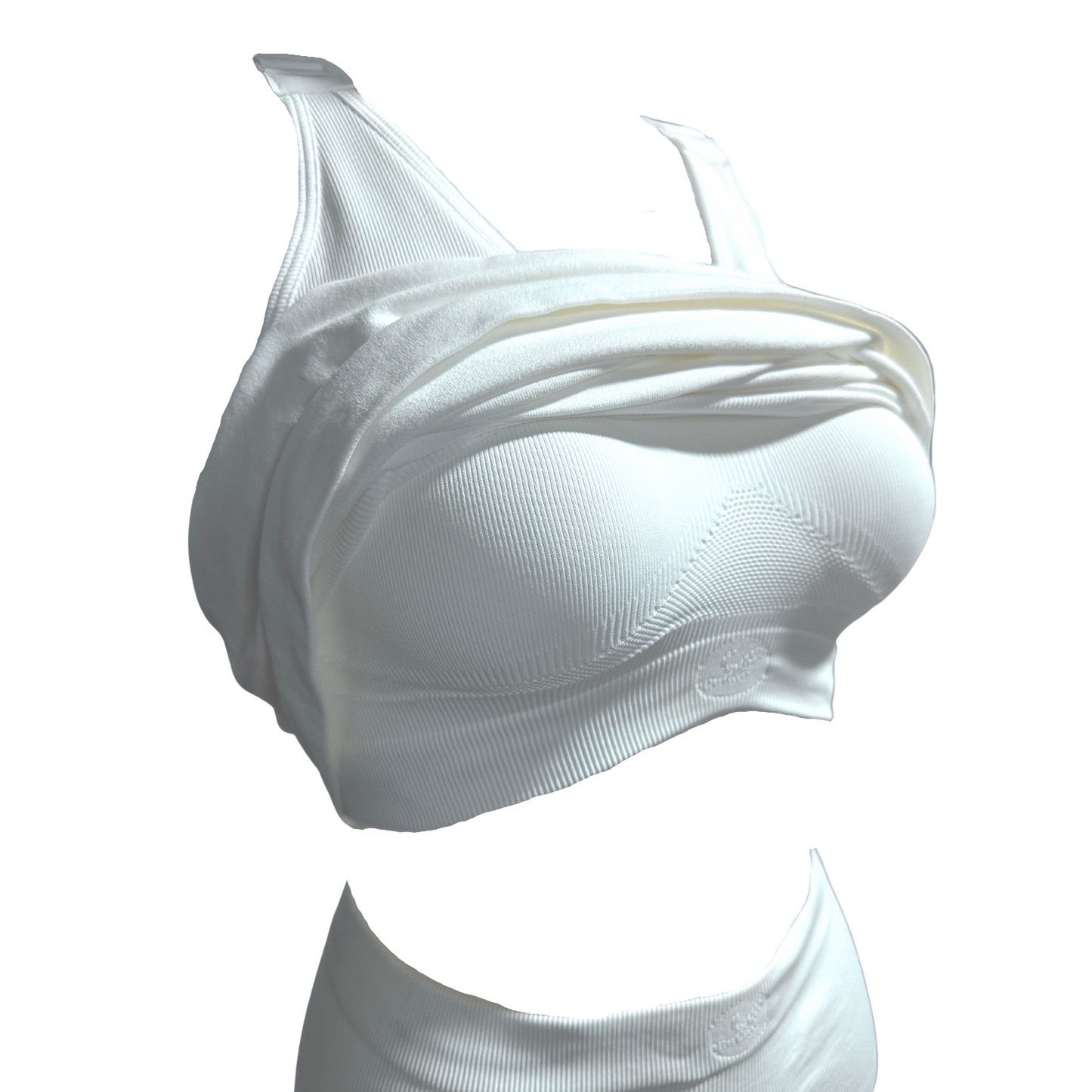 Seamless Vest with Support - White