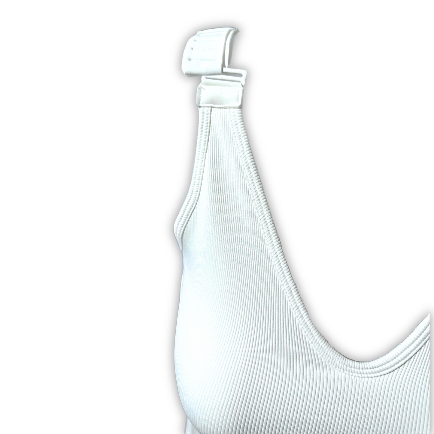 Seamless Vest with Support - White