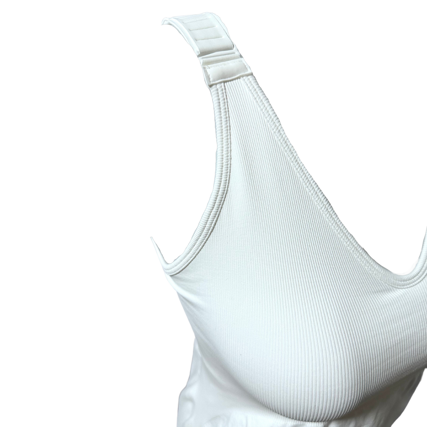 Seamless Vest with Support - White