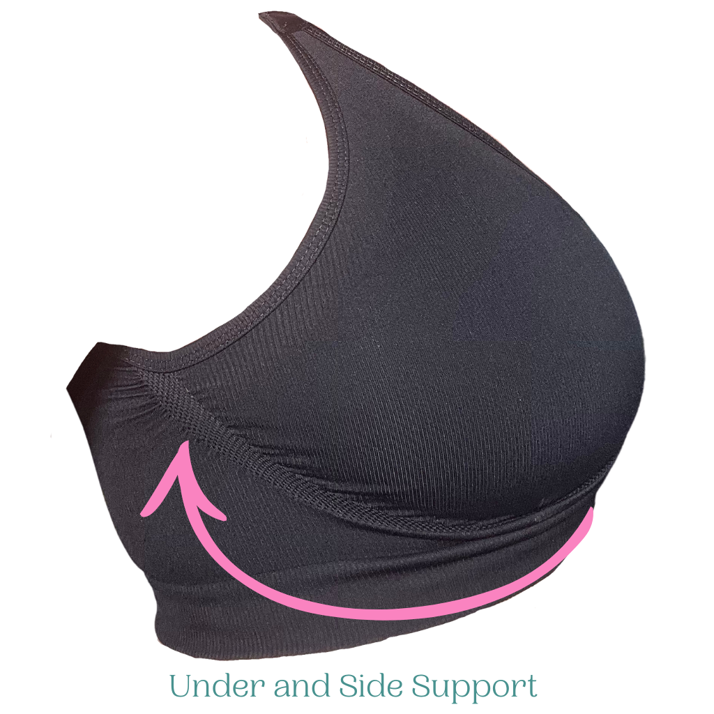 Seamless Comfort Bralette - Black