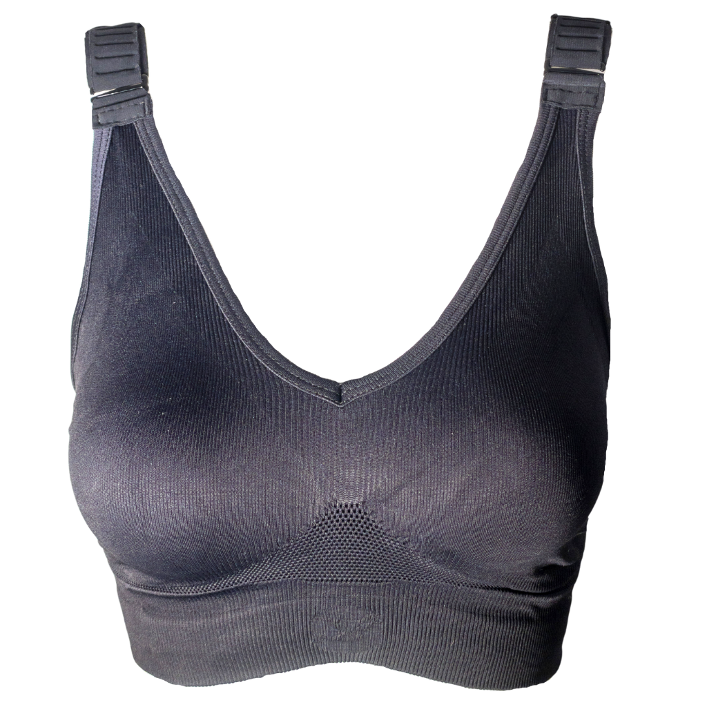 Seamless Comfort Bralette - Black