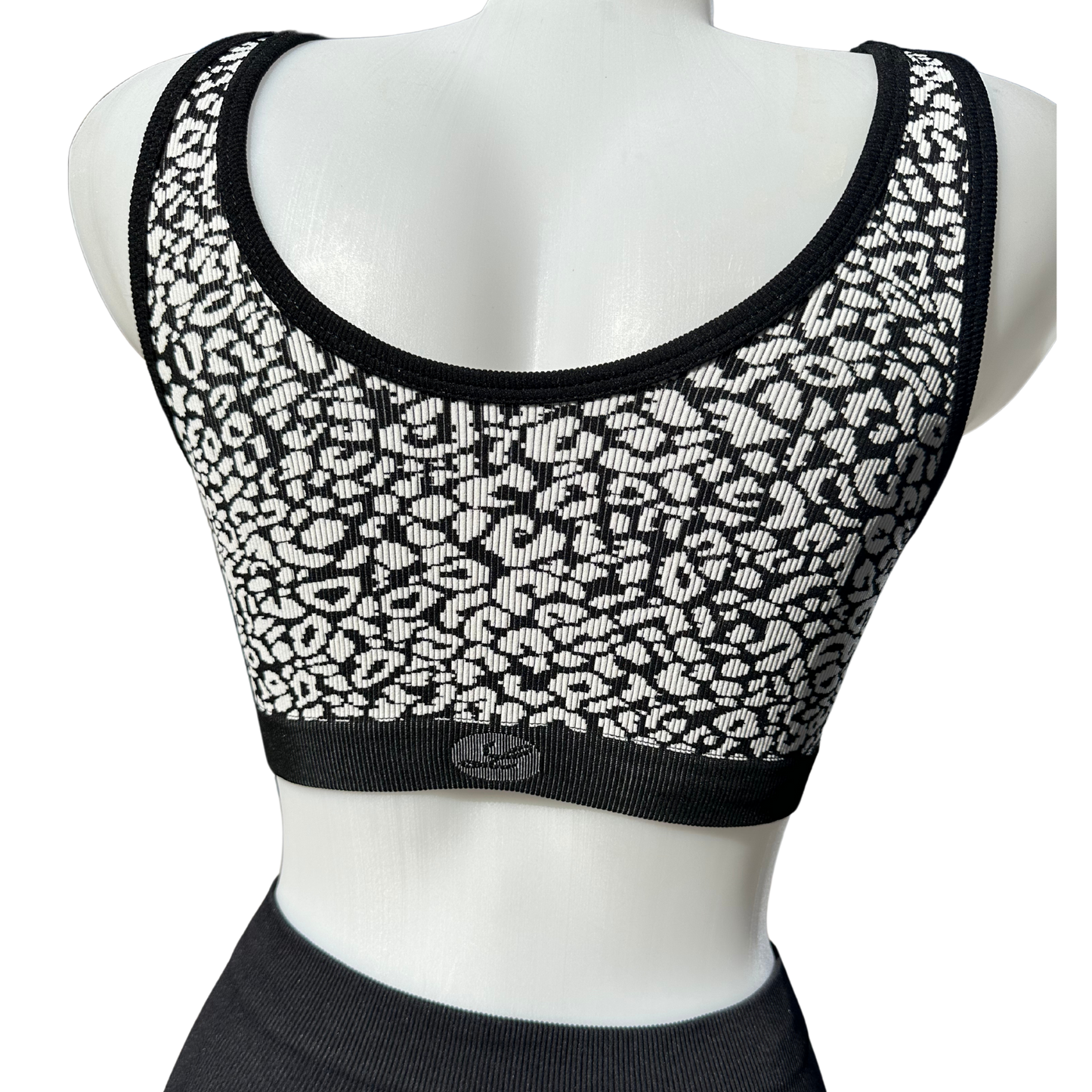Seamless Comfort Bralette - Animal B&W