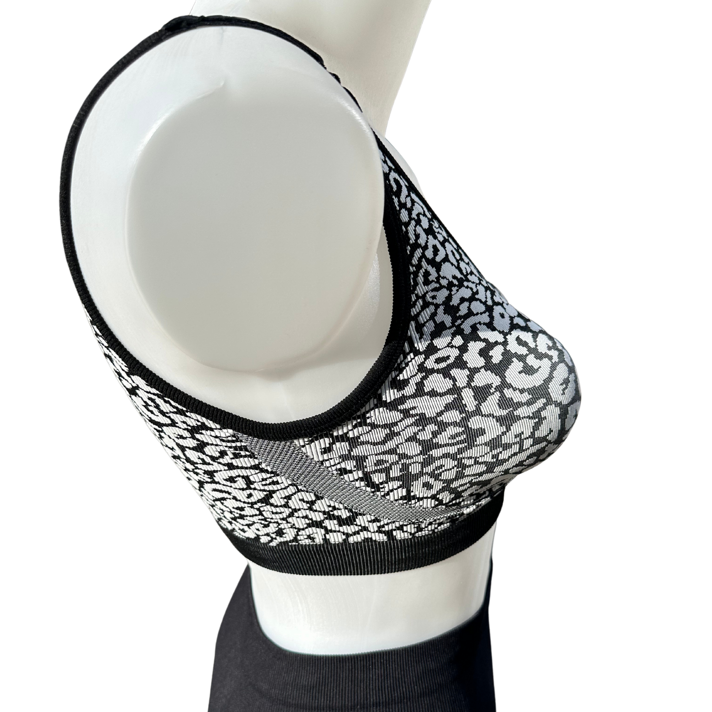 Seamless Comfort Bralette - Animal B&W