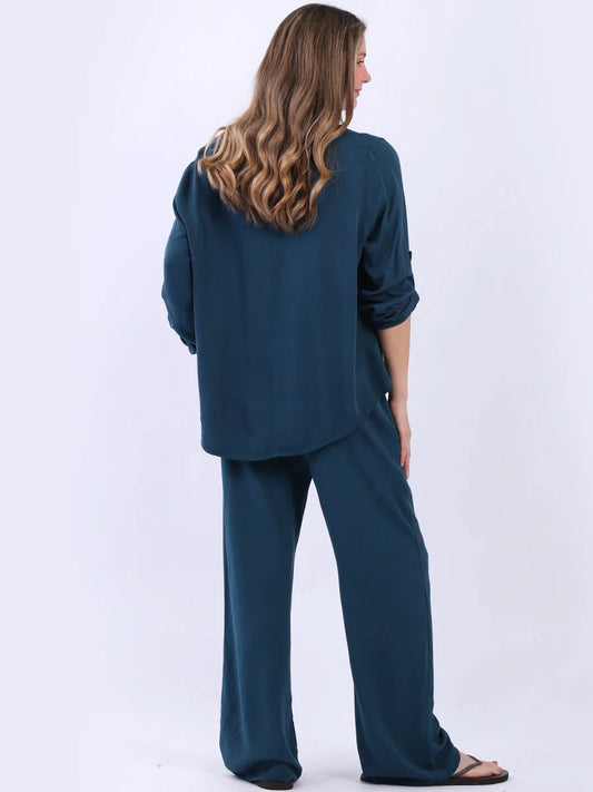Lounge Top & Trousers Set - Teal