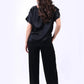Plain Satin Top & Palazzo Set