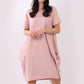 Cotton Lagenlook Cocoon Lounge Dress (Plus Size)