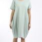 Cotton Lagenlook Cocoon Lounge Dress (Plus Size)