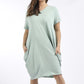 Cotton Lagenlook Cocoon Lounge Dress (Plus Size)