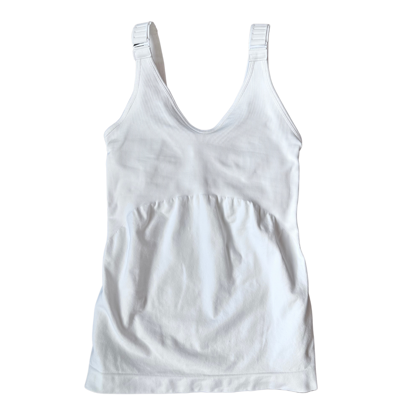 Seamless Vest with Support - White