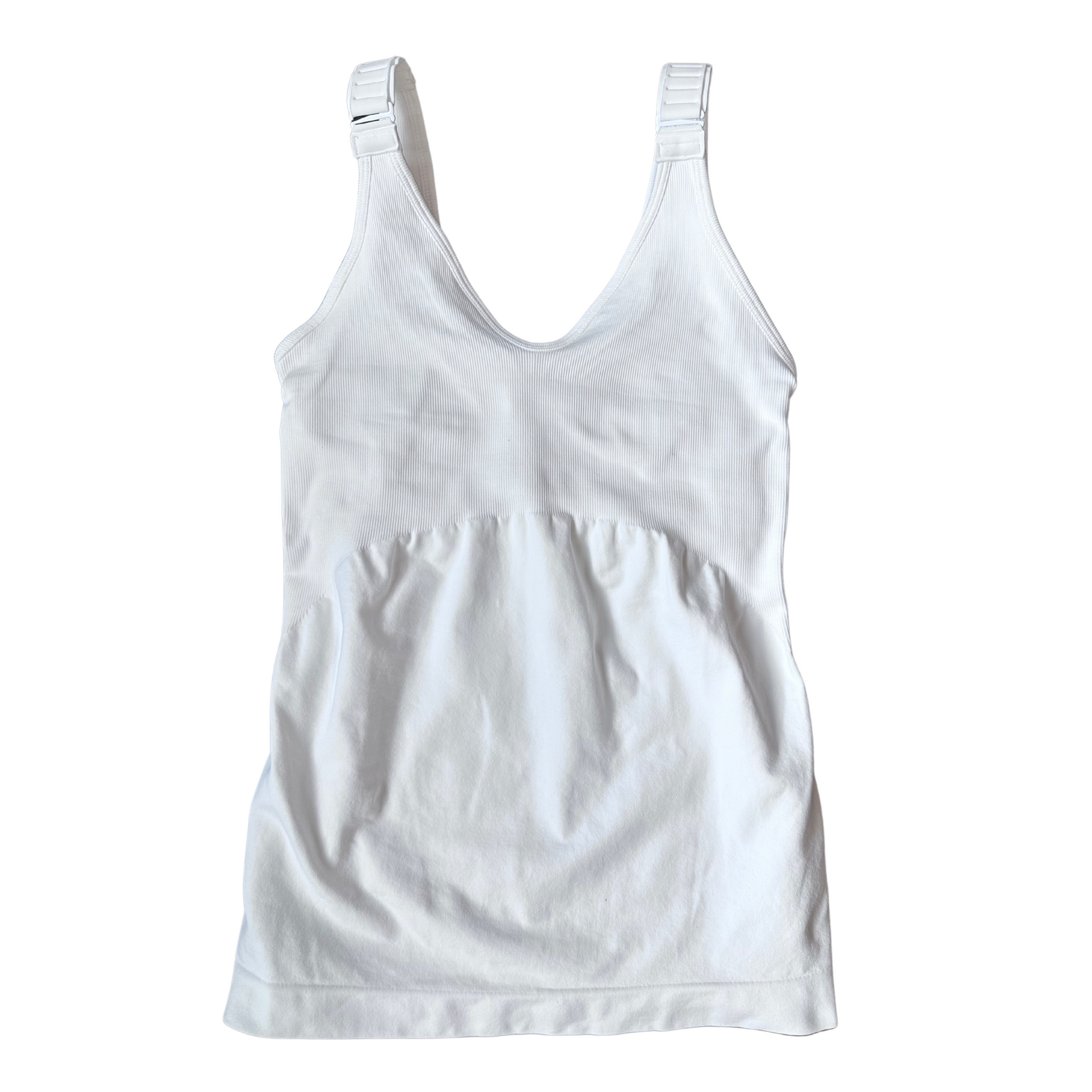 Seamless Vest with Support - White – Loung-erieUk