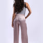 Wide Leg Satin Palazzo Trouser - Pink